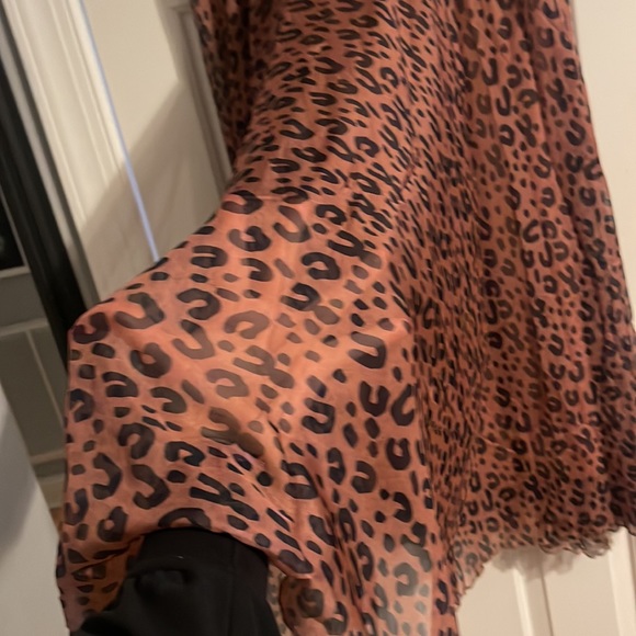 Flowy leopard beach maxi skirt - Picture 2 of 2